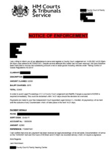 Fake Bailiff Letter