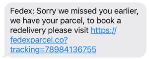 Fedex Delivery Text Scam